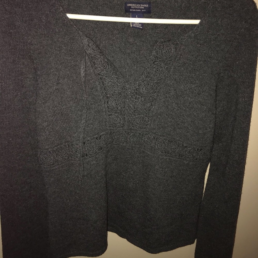 American Eagle long sleeve wool top